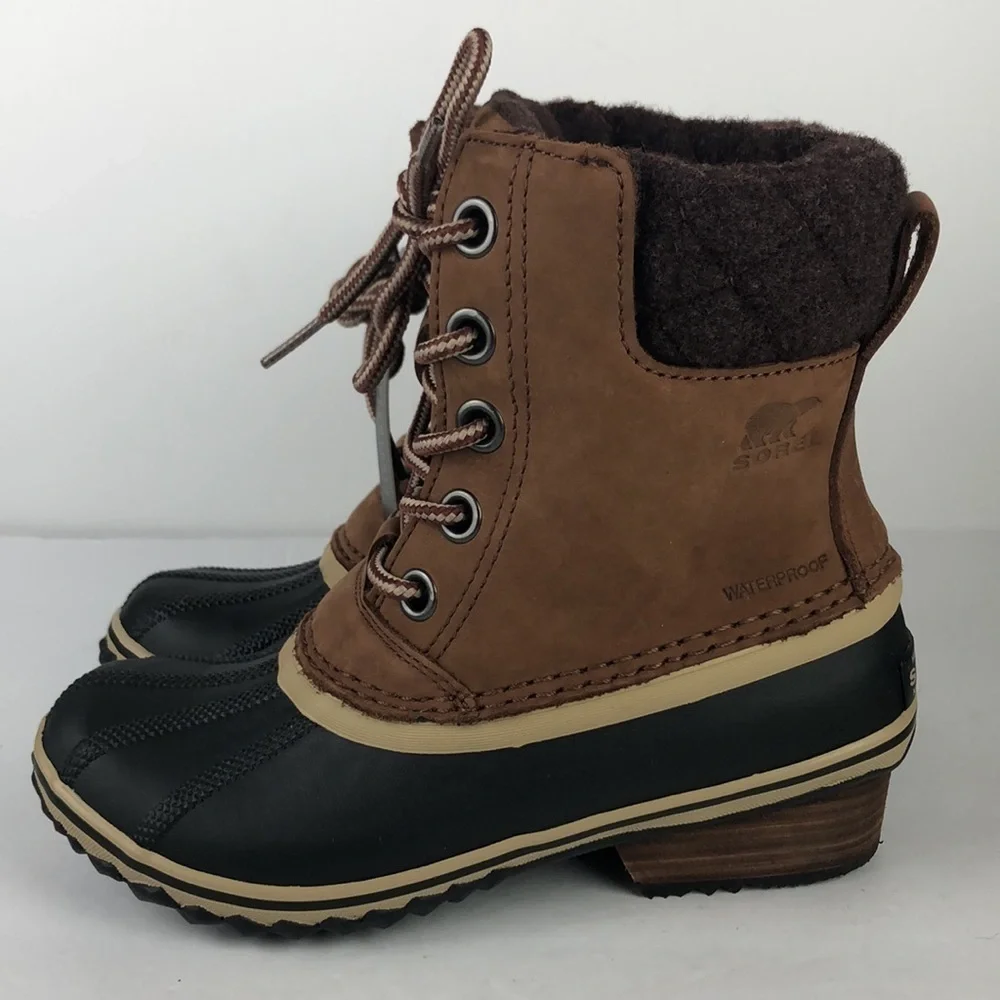 NEW Sorel Slimpack 2 Lace Up Ankle Boots Booties 5
